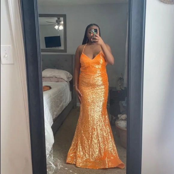 ellie wilde gold prom dress Ellie Wilde Corset Bodice Ball Gown Prom Dress EW34036 Dusk/Champagne Gold / 2 main image 1